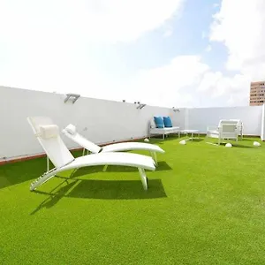 Céntrico ático 2 Dormitorios Gran Solárium Privado Apartamento Las Palmas de Gran Canaria